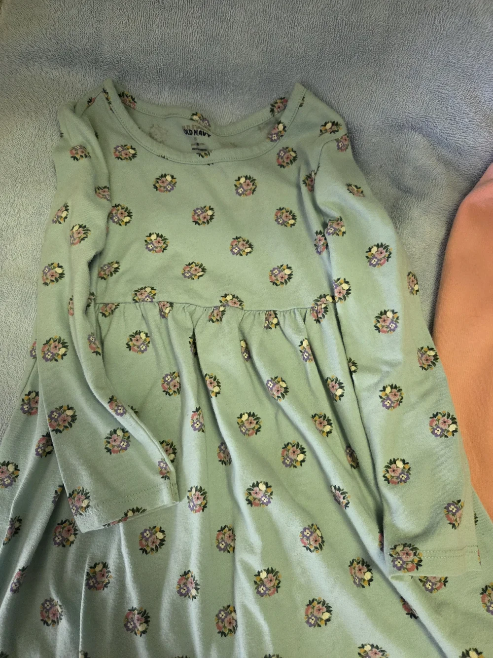 Old Navy Mint Green Floral Top/Dress and Coral Sweats
